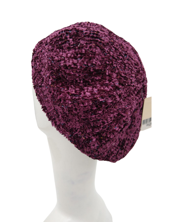 SG SG04-WL-LUR-EG Eggplant/Multi Lurex Lined Chenille myselflingerie.com